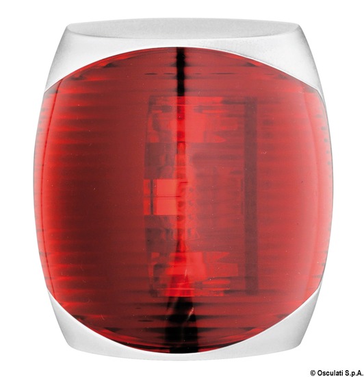 Fanale di via Sphera II rosso corpo ABS bianco